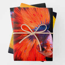 Tropical Fish Three Sheet Wrapping Paper