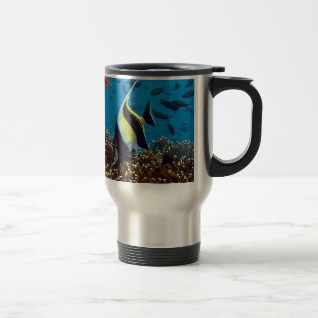 Tropical fish  travel mug (Right)