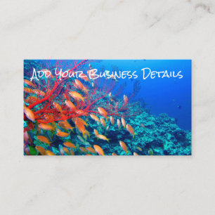 Tropical Fish Undersea Coral Reef Business Card