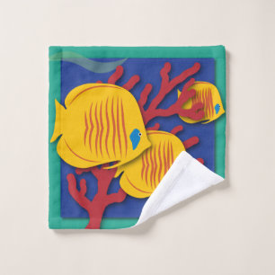 Tropical Fish Wash Cloth