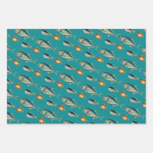 Tropical Fish Wrapping Paper Sheets