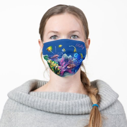 Tropical Fishes Adult Cloth Face Mask