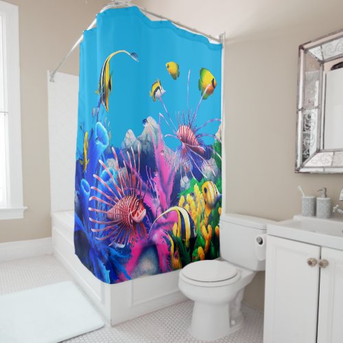 Tropical Fishes Shower Curtain