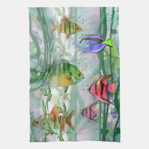 tropical Fishies MoJo Kitchen Towel