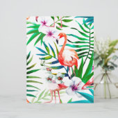 Tropical flamingo art (Standing Front)