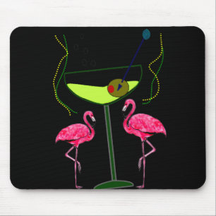 Tropical Flamingo Art Gifts Mouse Pad