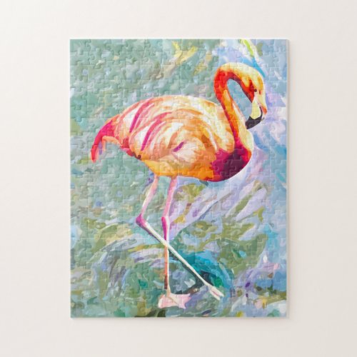 Tropical Flamingo Artistic Jigs Puzzles For Adults