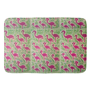 Tropical Flamingo Bath Mat