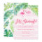 Tropical Flamingo Birthday or Bachelorette Invite