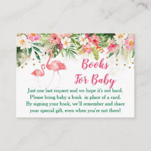 Tropical Flamingo Book Request Cards