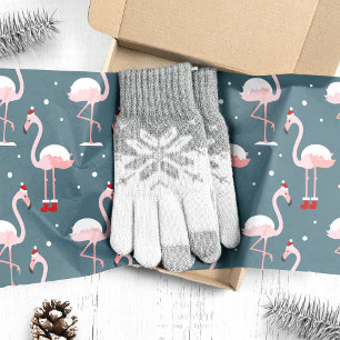  Tropical Flamingo Christmas Tissue Paper