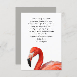 Tropical Flamingo Custom Wishing Well Cards