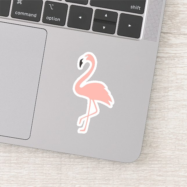 Tropical Flamingo Cute Sticker (Detail)
