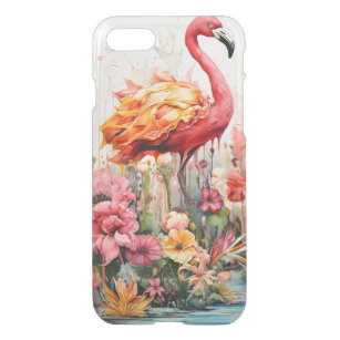 Tropical Flamingo Fantasy Paradise Bloom iPhone SE/8/7 Case