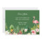 Tropical Flamingo Floral Will You Be My Bridesmaid