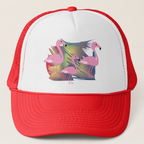 Tropical Flamingo Gifts Trucker Hat