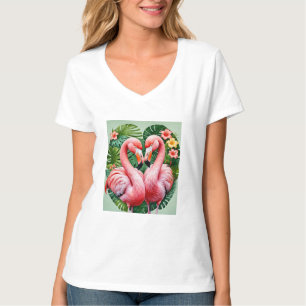 Tropical Flamingo Heart T-Shirt – Vintage Hawaiian