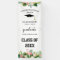 Tropical Flamingo & Leaves Graduation Door Banner