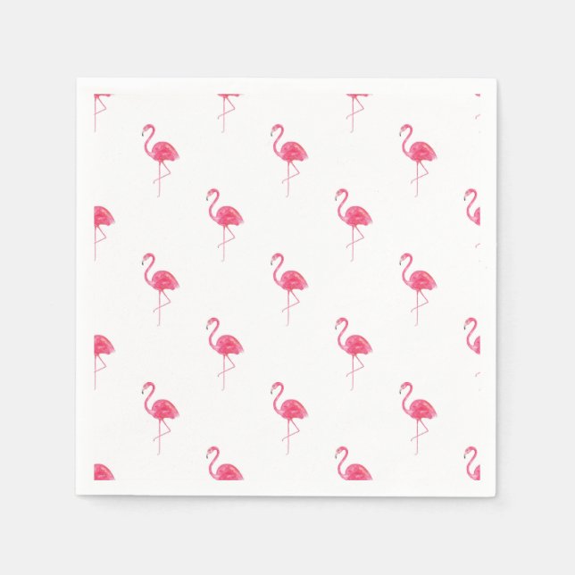 Tropical Flamingo Napkins (Front)