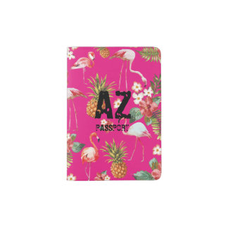 Tropical Flamingo Passport Holder