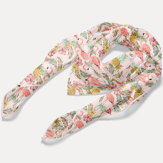 Tropical Flamingo Pattern Scarf