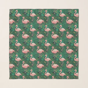 Tropical Flamingo Pattern Scarf