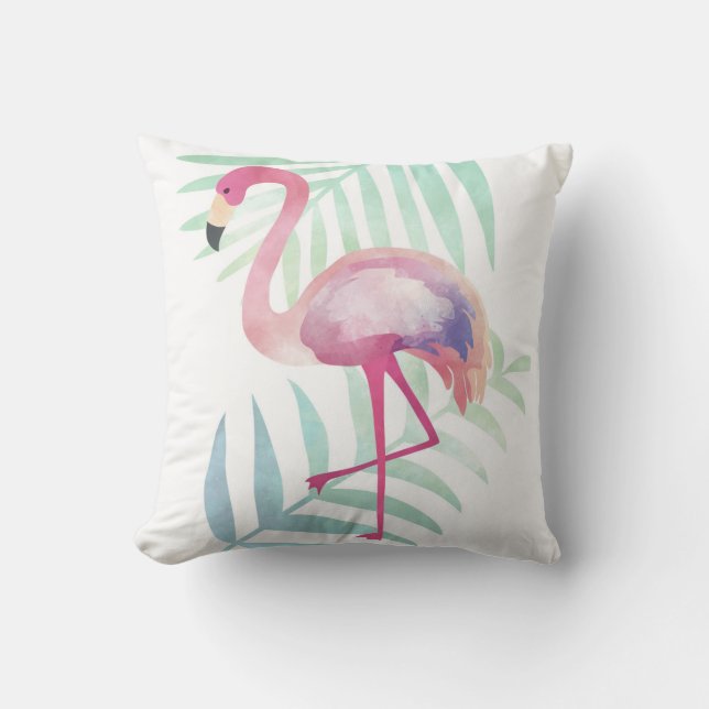 Tropical Flamingo PILLOW (Front)