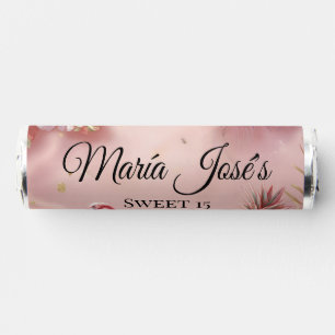 Tropical Flamingo Quinceañera, custom Breath Savers® Mints