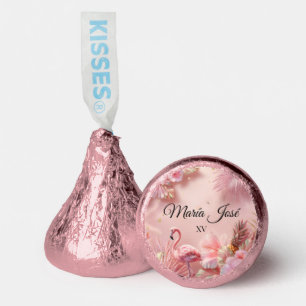 Tropical Flamingo Quinceañera, custom Hershey®'s Kisses®