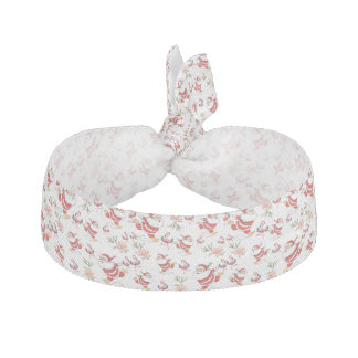 Tropical Flamingo Santa Christmas Pattern Elastic Hair Tie