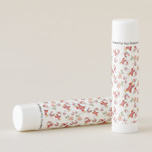 Tropical Flamingo Santa Christmas Pattern Lip Balm