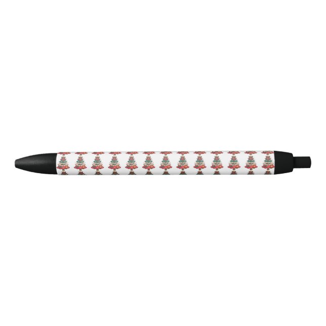 Tropical Flamingo Santa Christmas Pattern Pen (Front)