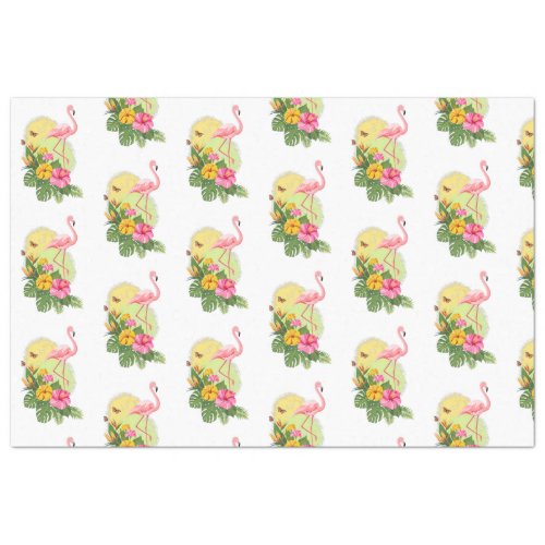  Tropical Flamingo Series Design 11 Tissue Paper