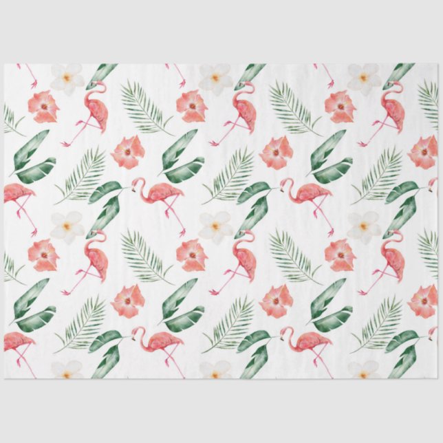  Tropical Flamingo Series Design 17 Tissue Paper (Front)