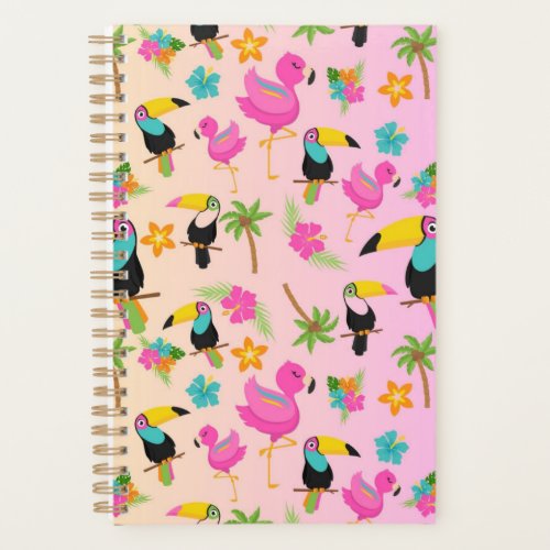 Tropical Flamingo Summer Planner