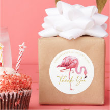 Tropical Flamingo Sweet 16 Thank You ID922