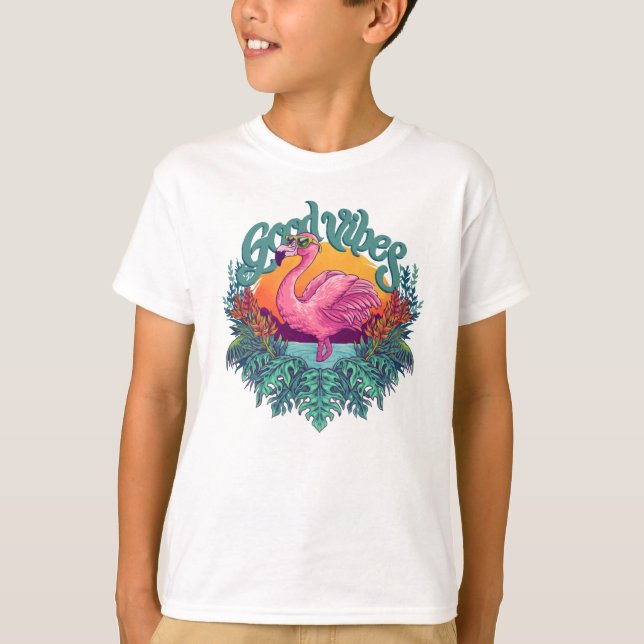 Tropical Flamingo T-Shirt (Front)