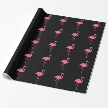 Tropical Flamingo Trendy Wrapping Paper by idesigncafe at Zazzle