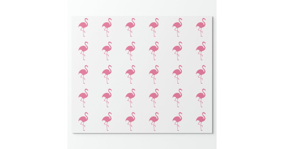 Tropical Flamingo Trendy Wrapping Paper | Zazzle