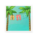 Tropical Flip Flops Napkin Tropical Flip Flops Napkin