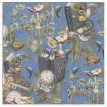 Tropical Flora Paradise at Sunset Fabric