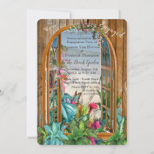 Tropical Flora Paradise Beach Scenery Invitation
