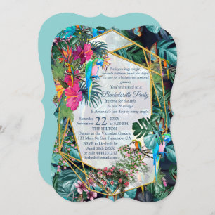 Tropical Flora Paradise & Birds Invitation