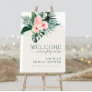 Tropical Floral Arch Bridal Shower Welcome Foam Board