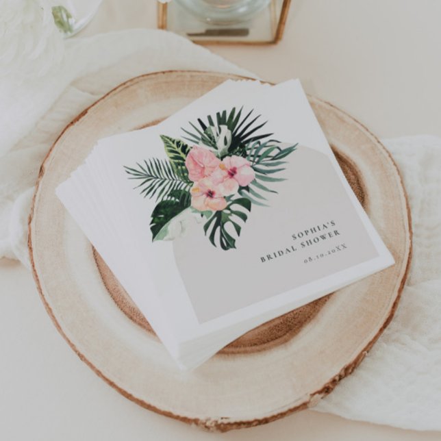 Tropical Floral Arch Napkins (Creator Uploaded)