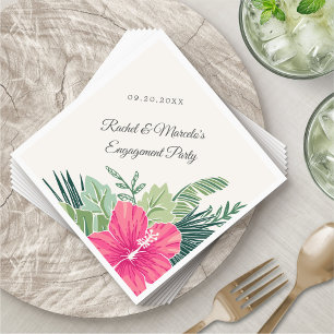 Tropical Floral Beach Napkins