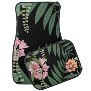 Tropical Floral Car Floor Mat