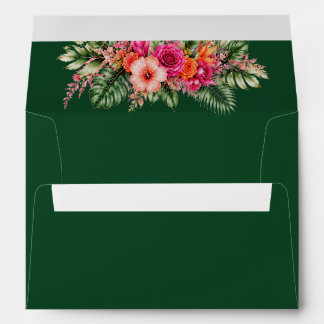 Tropical Floral Colorful | Hibiscus & Greener Envelope