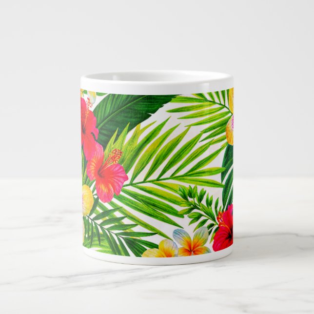 Tropical Floral Gift  Giant Coffee Mug (Front)