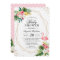 Tropical Floral Gold Frame Flamingo Baby Shower